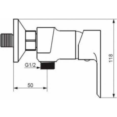 Смеситель для душа Damixa Apollo 472000001 хром - фото 3