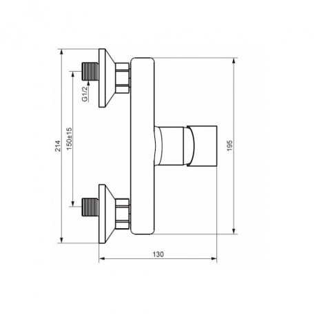 472000300 Apollo Смеситель для душа, черный - фото 2