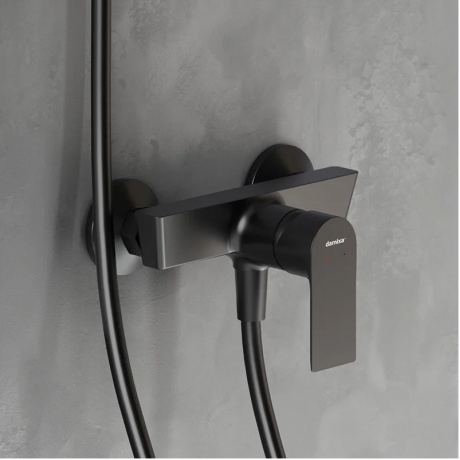 Смеситель для душа Damixa Apollo 472000300 черный - фото 5