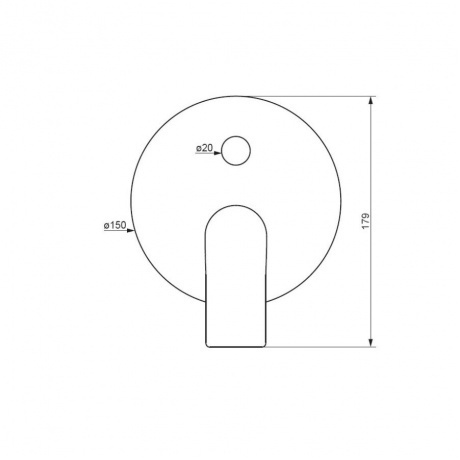 477100000 Apollo Встраиваемый смеситель для ванной и душа, хром - фото 2