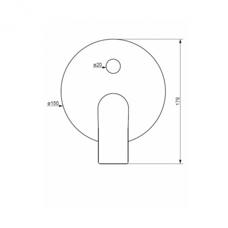 477100300 Apollo Встраиваемый смеситель для ванной и душа, черный - фото 3