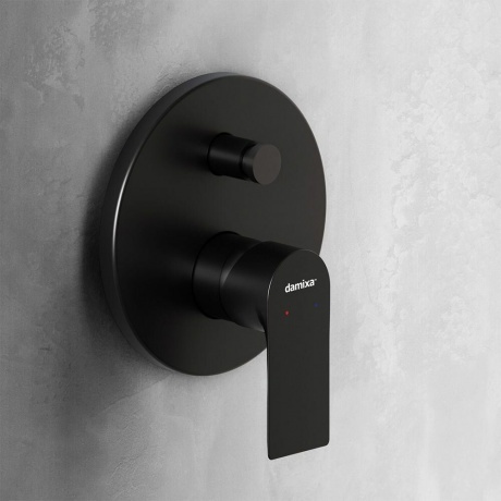 477100300 Apollo Встраиваемый смеситель для ванной и душа, черный - фото 5