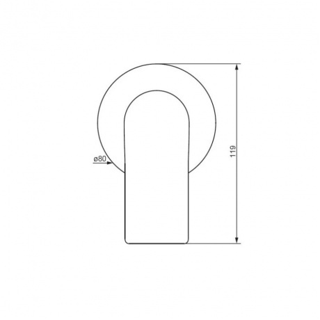 477500000 Apollo Встраиваемый смеситель для душа, хром - фото 2