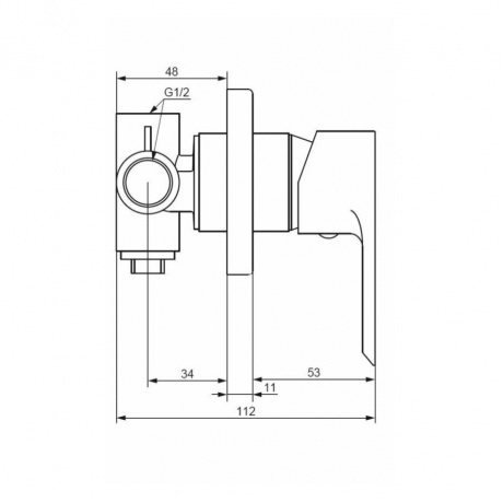 477500300 Apollo Встраиваемый смеситель для душа, черный - фото 3