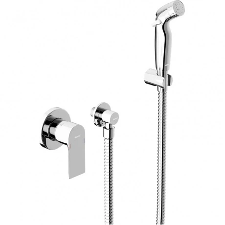 Монтируемый в стену смеситель с гигиеническим душем Damixa Apoll...