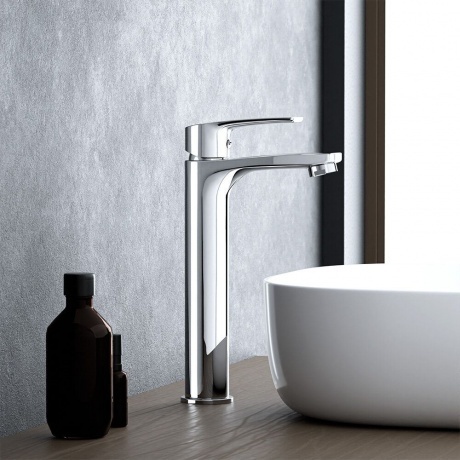 480250000 Eclipse 2.0, смеситель для умывальника высокий, хром - фото 4