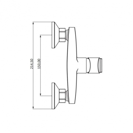 482000000 Eclipse 2.0, смеситель для душа, хром - фото 5