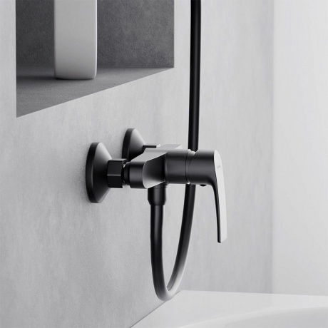 482000300 Eclipse 2.0, смеситель для душа, черный - фото 2