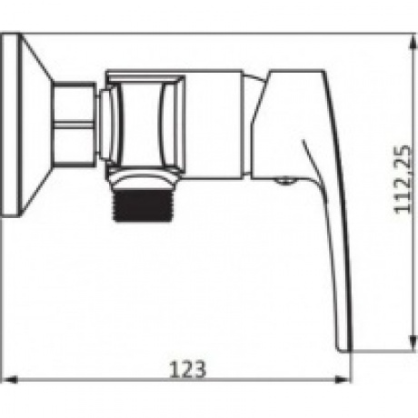Смеситель для душа Damixa Eclipse 2.0 482000300 черный - фото 4
