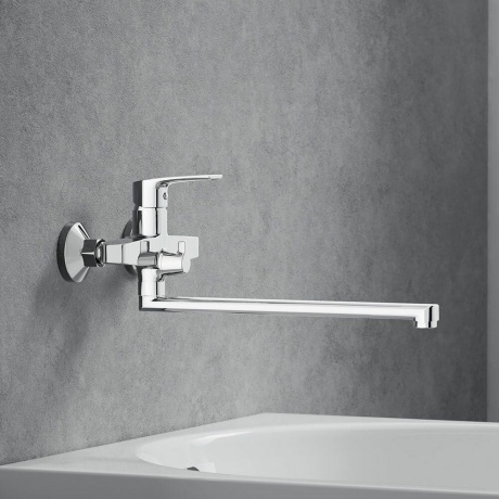 Смеситель для ванной и душа с универсальным изливом Damixa Eclipse 2.0 489000000 хром - фото 2