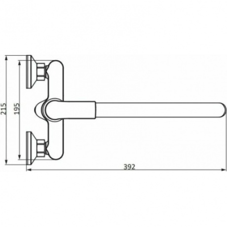 Смеситель для ванной и душа с универсальным изливом Damixa Eclipse 2.0 489000000 хром - фото 5
