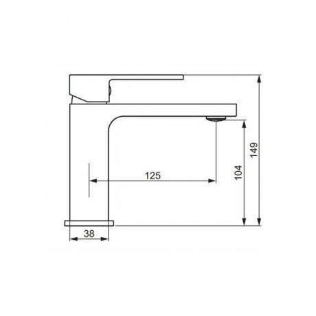 530210500 Gala, смеситель для умывальника, розовое золото - фото 4