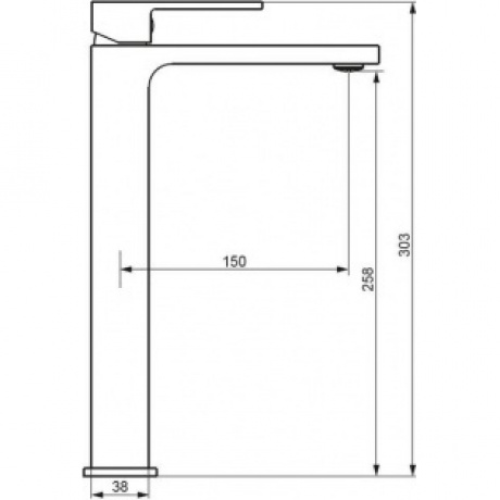 Смеситель для раковины высокий Damixa Gala 530250000 хром - фото 2