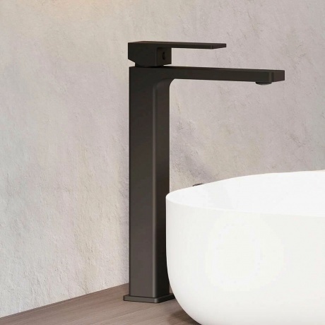 Смеситель для раковины высокий Damixa Gala 530250300 чёрный - фото 5