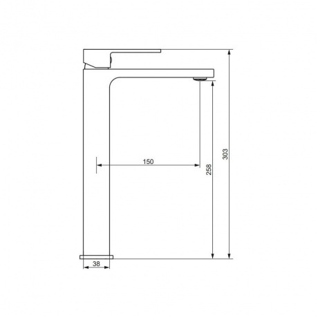530250500 Gala, смеситель для раковины высокий, розовое золото - фото 2