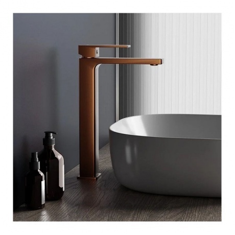 530250500 Gala, смеситель для раковины высокий, розовое золото - фото 4