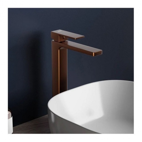 530250500 Gala, смеситель для раковины высокий, розовое золото - фото 5