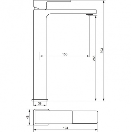 Смеситель для раковины высокий Damixa Gala 530250500 розовое золото - фото 2