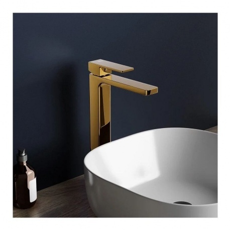 530250600 Gala, смеситель для раковины высокий, золото - фото 4