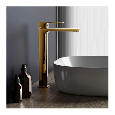 530250600 Gala, смеситель для раковины высокий, золото - фото 5