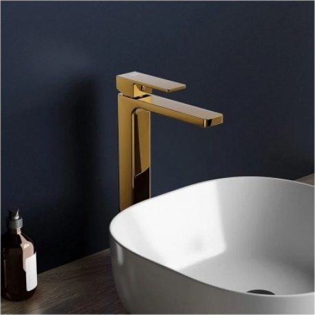 Смеситель для раковины высокий Damixa Gala 530250600 золото - фото 4