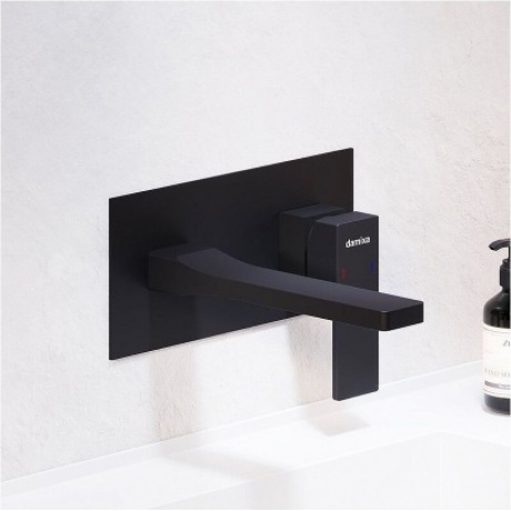 Смеситель для раковины встраиваемый Damixa Gala 530260300 чёрный - фото 2