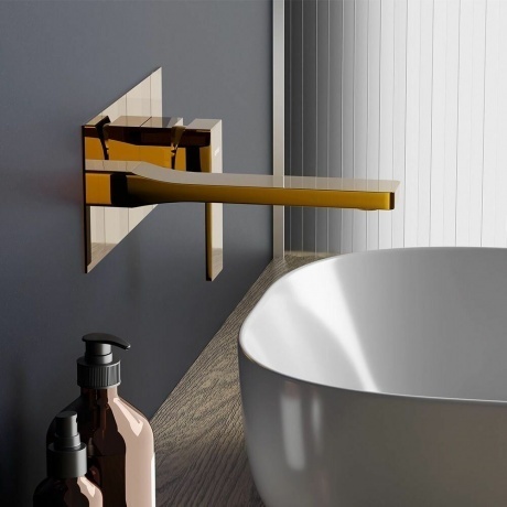 Смеситель для раковины встраиваемый Damixa Gala 530260600 золото - фото 3