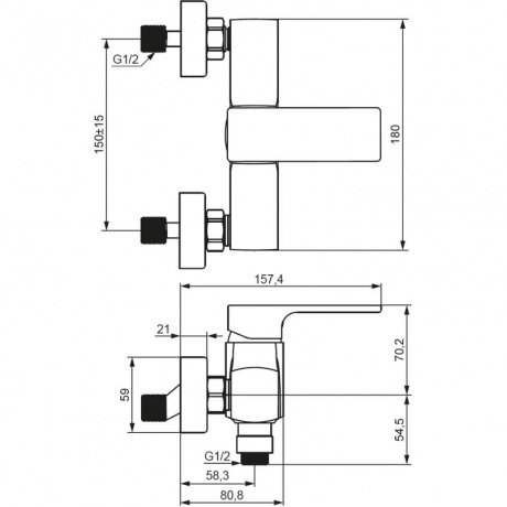 Смеситель для душа Damixa Gala 532000300 чёрный - фото 2