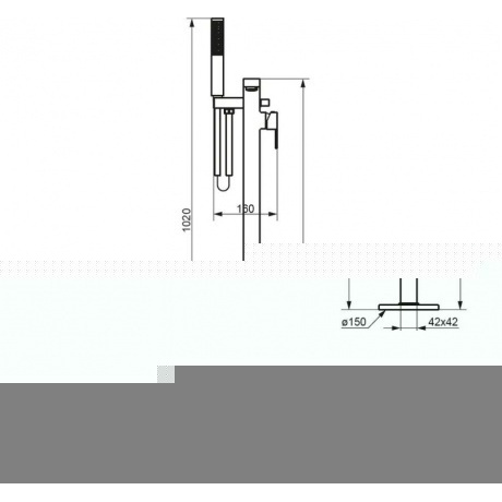 Смеситель для ванны Damixa Gala 535000000 хром - фото 5