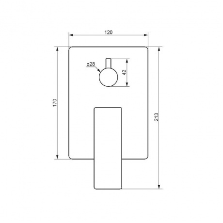 537100000 Gala встраиваемый смеситель для ванны - душа, хром - фото 2