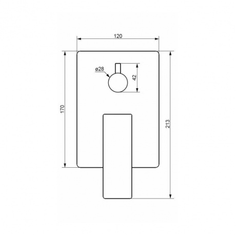 537100300 Gala встраиваемый смеситель для ванны - душа, чёрный - фото 2