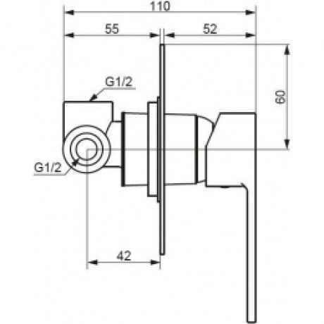 Смеситель для душа встраиваемый Damixa Gala 537500000 хром - фото 5