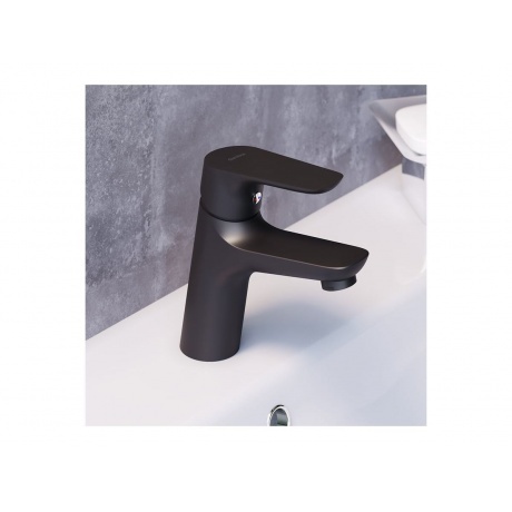 770210301 Jupiter, смеситель для умывальника, черный - фото 8