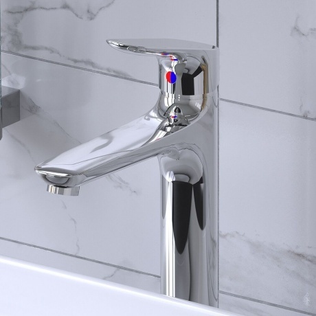 Смеситель для раковины высокий Damixa Jupiter 770250001 хром - фото 6