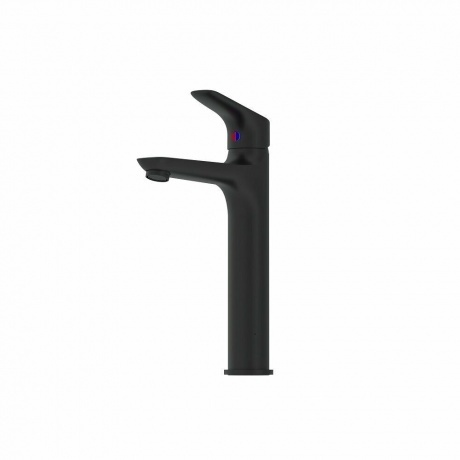 770250301 Jupiter, смеситель для умывальника высокий, черный - фото 2