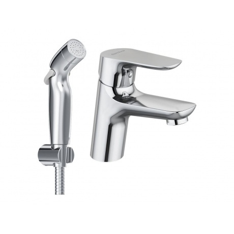 

770300001 Jupiter, смеситель для умывальника с гиг. душем, хром