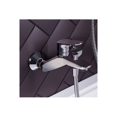 771000001 Jupiter, смеситель для ванны и душа, хром - фото 4