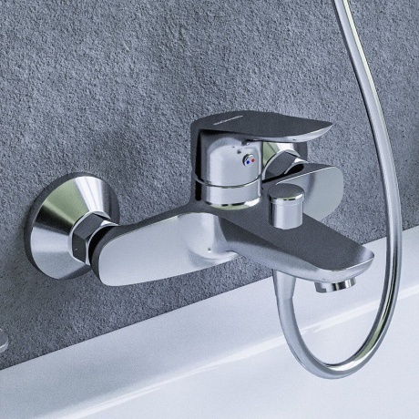 771000001 Jupiter, смеситель для ванны и душа, хром - фото 9