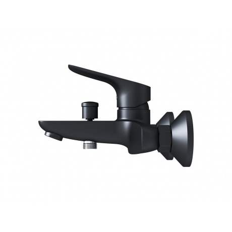 771000301 Jupiter, смеситель для ванны и душа, черный - фото 4