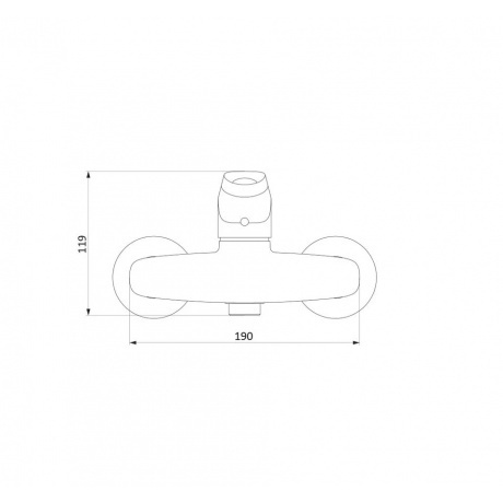 772000001 Jupiter, смеситель для душа, хром - фото 2