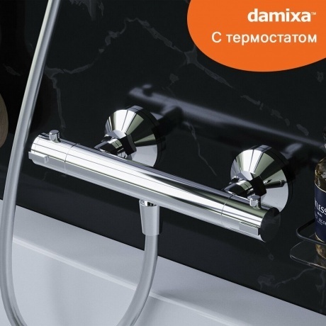 776000000 Jupiter, термостатический смеситель для душа, хром - фото 11