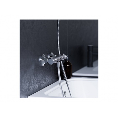 776000000 Jupiter, термостатический смеситель для душа, хром - фото 5