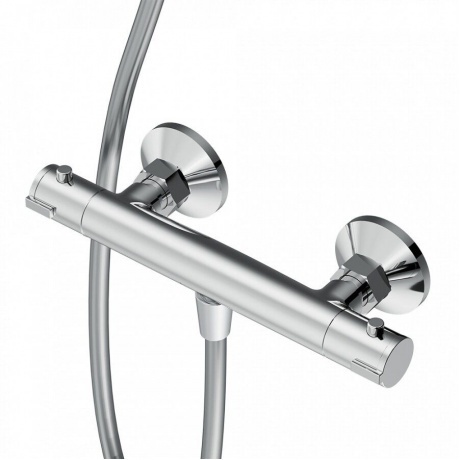 776000000 Jupiter, термостатический смеситель для душа, хром - фото 6