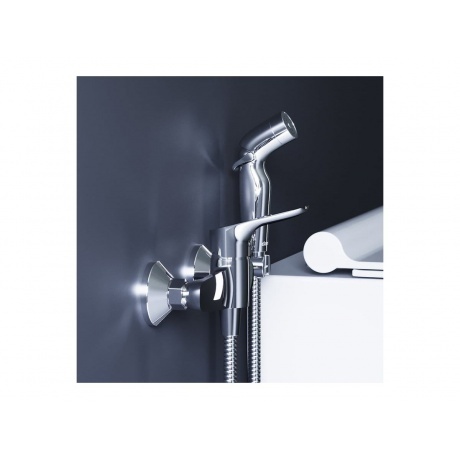 778000000 Jupiter смеситель с гигиеническим душем, хром - фото 6