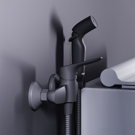 Смеситель с гигиеническим душем Jupiter Damixa 778000300 черный - фото 3
