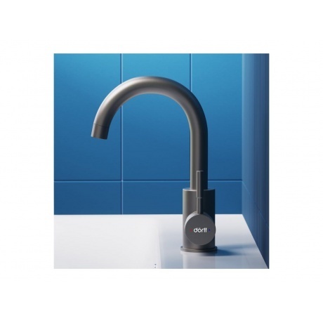 D3002101SS Logic смеситель для умывальника поворотный, нержавеющая сталь - фото 5