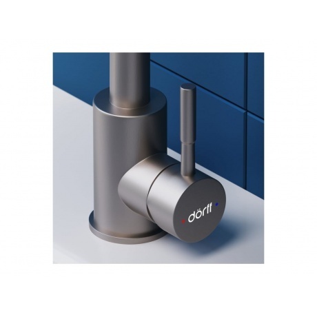 D3002101SS Logic смеситель для умывальника поворотный, нержавеющая сталь - фото 6