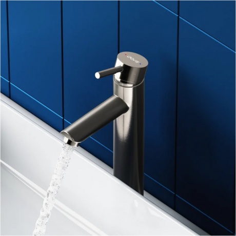 Смеситель для умывальника Dorff Logic NEW D3002102SS хром - фото 4