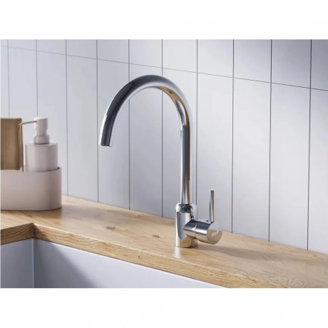 Смеситель кухонный поворотный Logic D3007000 хром - фото 3