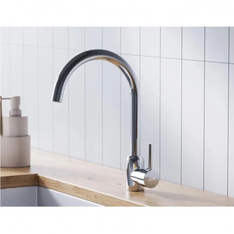 Смеситель кухонный поворотный Logic D3007000 хром - фото 6